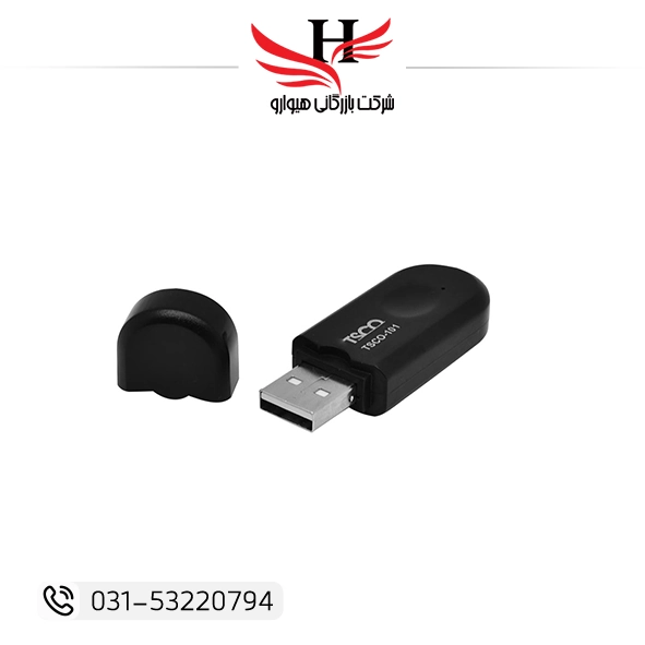 دانگل بلوتوث تسکو مدل TSCO-BT101 | دانگل بلوتوث USB TSCO مناسب اتصال هدفون، اسپیکر، موس و کیبورد به کامپیوتر و لپ تاپ